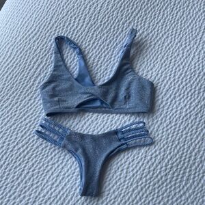 Stylish Blue Bikini Set